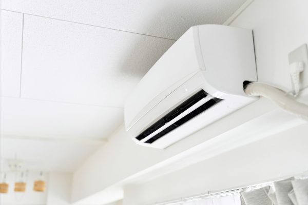 Japanese-made air conditioner working indoors